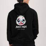 Joker Panda, Φούτερ με Κουκούλα σε Μαύρο Χρώμα