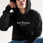 West Coast Los Angeles, Φούτερ με Κουκούλα σε Μαύρο Χρώμα