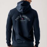 Saint Moritz, Φούτερ με Κουκούλα σε Μπλε Χρώμα