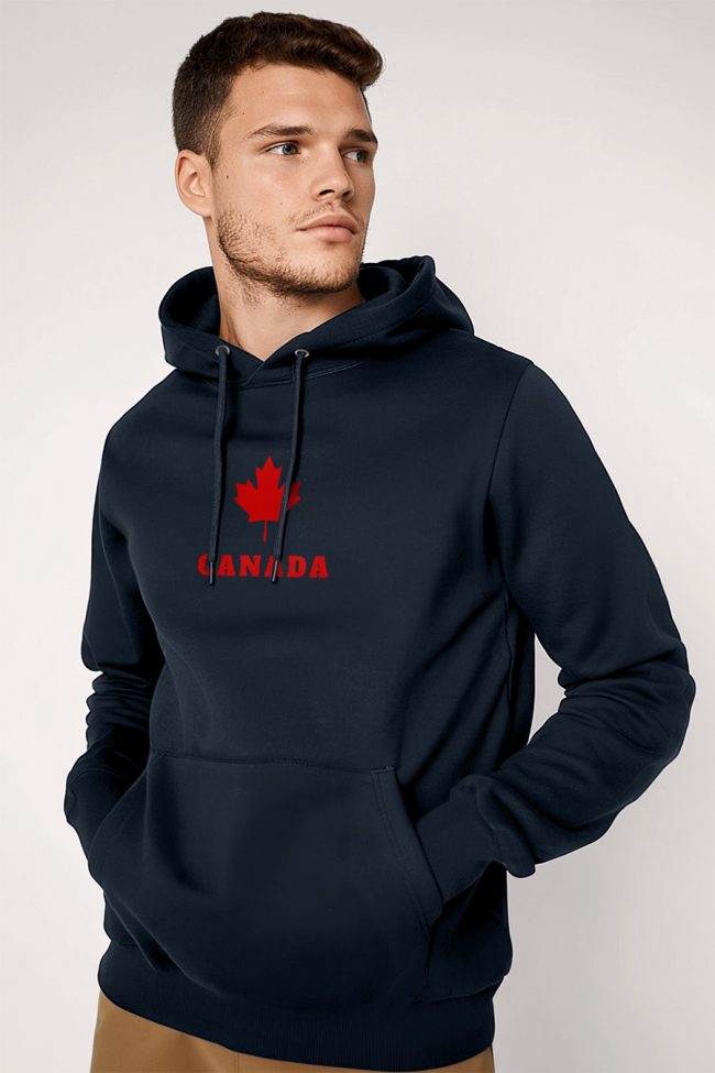 Canada, Φούτερ με Κουκούλα σε Μπλε Χρώμα