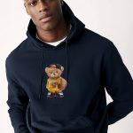 Team Bear Teddy, Φούτερ με Κουκούλα σε Μπλε Χρώμα