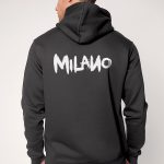 Milano, Φούτερ με Κουκούλα σε Iron Grey Χρώμα