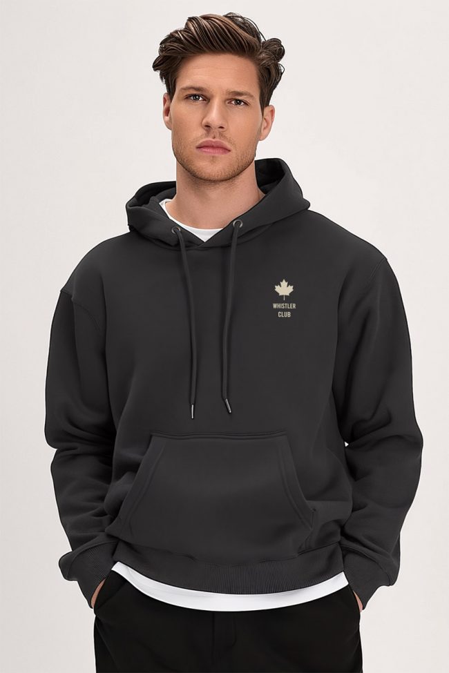 Whistler Club Canada, Φούτερ με Κουκούλα σε Iron Grey Χρώμα