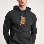 Team Bear Teddy, Φούτερ με Κουκούλα σε Iron Grey Χρώμα