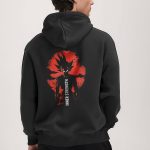 Saiyan Inner Strength, Φούτερ με Κουκούλα σε Iron Grey Χρώμα