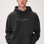 Saint Tropez Riviera, Φούτερ με Κουκούλα σε Iron Grey Χρώμα