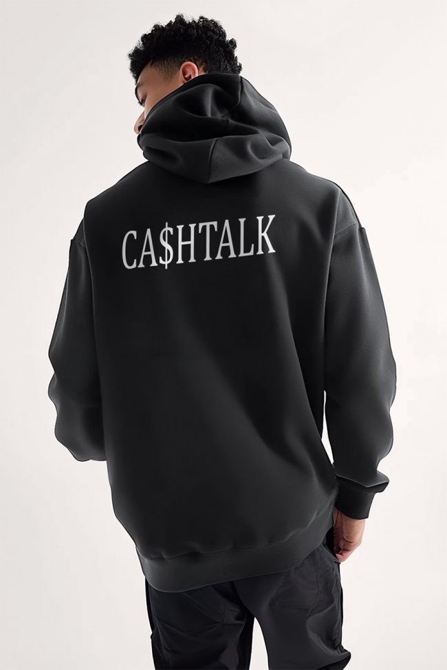 Cashtalk, Φούτερ με Κουκούλα σε Iron Grey Χρώμα