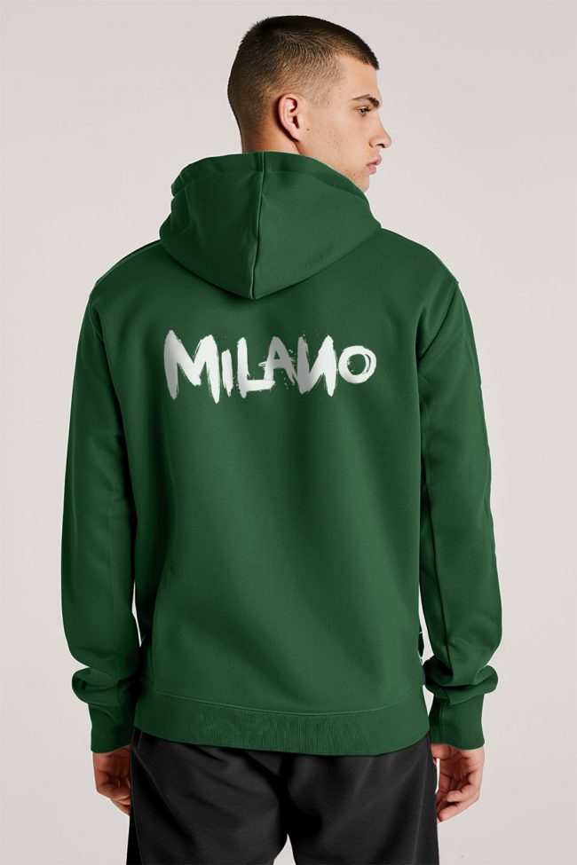 Milano, Φούτερ με Κουκούλα σε Πράσινο Χρώμα