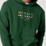 Monte Carlo, Φούτερ με Κουκούλα σε Πράσινο Χρώμα