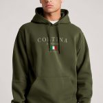 Cortina Ski Club, Φούτερ με Κουκούλα σε Χακί Χρώμα