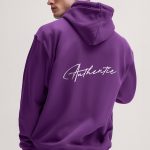 Authentic, Φούτερ με Κουκούλα σε Μωβ Χρώμα
