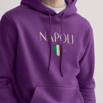 Napoli, Φούτερ με Κουκούλα σε Μωβ Χρώμα