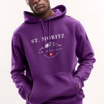 St. Moritz Swiss Ski Club, Φούτερ με Κουκούλα σε Μωβ Χρώμα