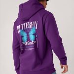 Butterfly Effect, Φούτερ με Κουκούλα σε Μωβ Χρώμα