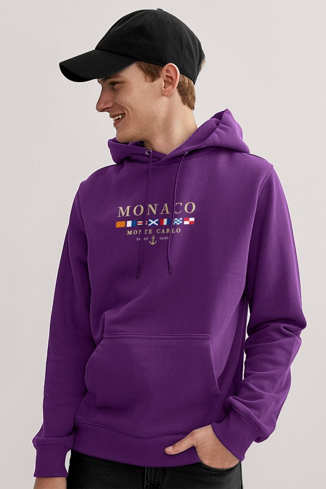 Monte Carlo, Φούτερ με Κουκούλα σε Μωβ Χρώμα