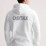 Cashtalk, Φούτερ με Κουκούλα σε Λευκό Χρώμα