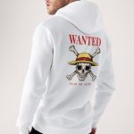 Wanted Dead Or Alive, Φούτερ με Κουκούλα σε Λευκό Χρώμα