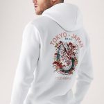 Blue Dragon Japan, Φούτερ με Κουκούλα σε Λευκό Χρώμα