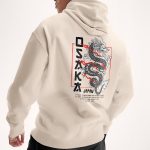 Osaka, Φούτερ με Κουκούλα σε Εκρού Χρώμα