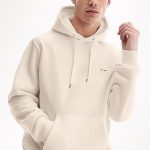 French Stripe, Φούτερ με Κουκούλα σε Εκρού Χρώμα