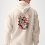 Blue Dragon Japan, Φούτερ με Κουκούλα σε Εκρού Χρώμα