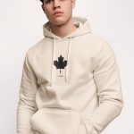 Ottawa Canada, Φούτερ με Κουκούλα σε Εκρού Χρώμα