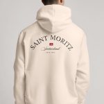 Saint Moritz, Φούτερ με Κουκούλα σε Εκρού Χρώμα