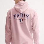 Paris Xxxiii Bold, Φούτερ με Κουκούλα σε Ροζ Χρώμα