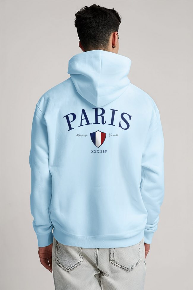 Paris Xxxiii Bold, Φούτερ με Κουκούλα σε Γαλάζιο Χρώμα