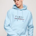Paris Dream Makers, Φούτερ με Κουκούλα σε Γαλάζιο Χρώμα
