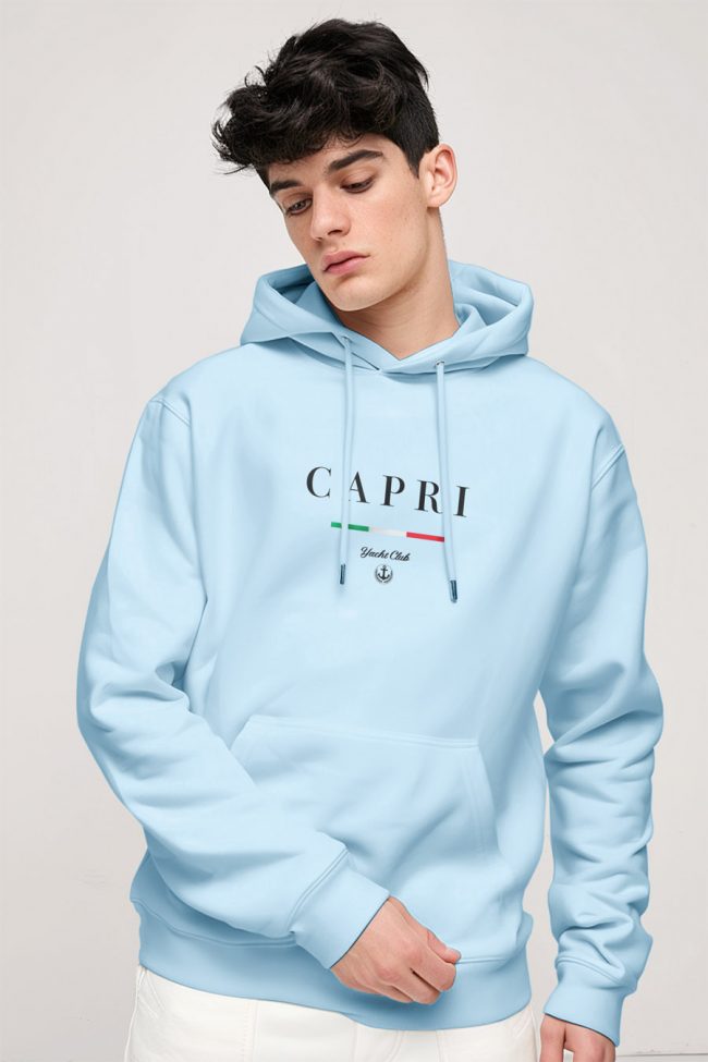 Capri Yacht Club, Φούτερ με Κουκούλα σε Γαλάζιο Χρώμα