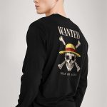 Wanted Dead Or Alive, Long Sleeve Μπλούζα σε Μαύρο Χρώμα