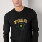 Michigan Academy, Long Sleeve Μπλούζα σε Μαύρο Χρώμα