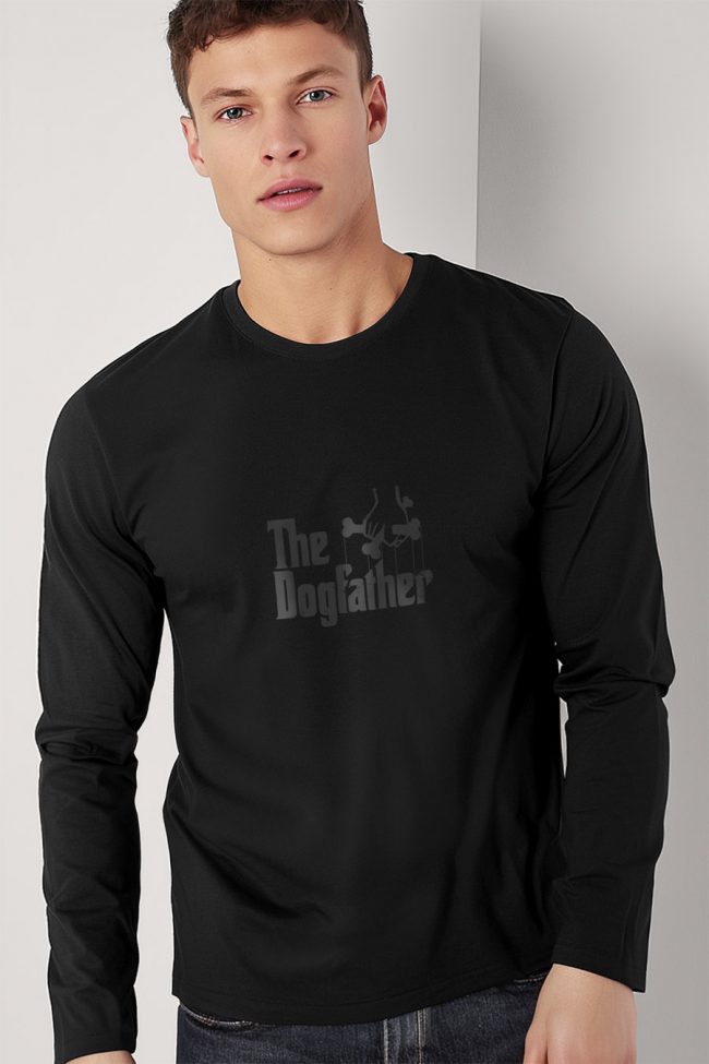 The Dogfather, Long Sleeve Μπλούζα σε Μαύρο Χρώμα