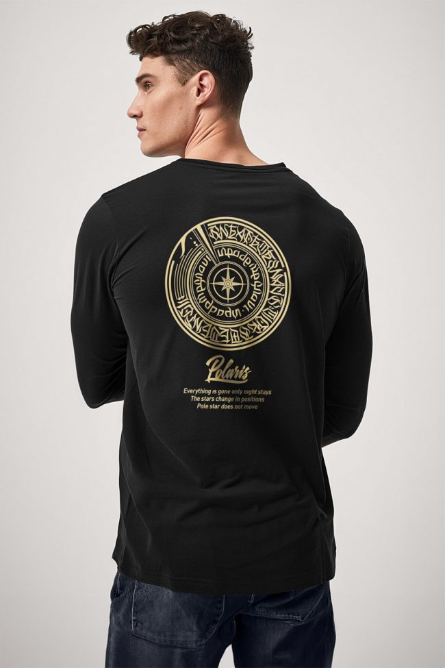 Polaris, Long Sleeve Μπλούζα σε Μαύρο Χρώμα