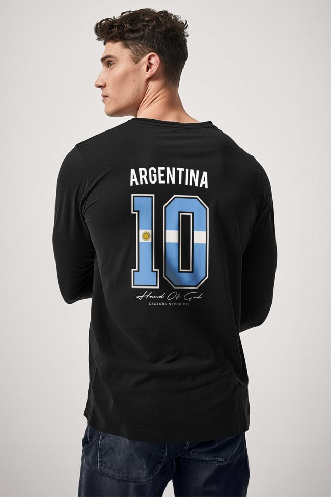 Hand Of God 10, Long Sleeve Μπλούζα σε Μαύρο Χρώμα
