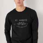 St. Moritz Est. 1985, Long Sleeve Μπλούζα σε Μαύρο Χρώμα