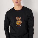 Team Bear Teddy, Long Sleeve Μπλούζα σε Μαύρο Χρώμα