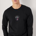 Mont Blanc Flag, Long Sleeve Μπλούζα σε Μαύρο Χρώμα