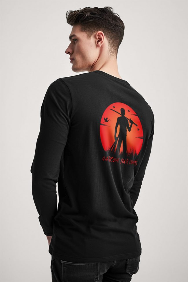 Overcome Your Limits, Long Sleeve Μπλούζα σε Μαύρο Χρώμα