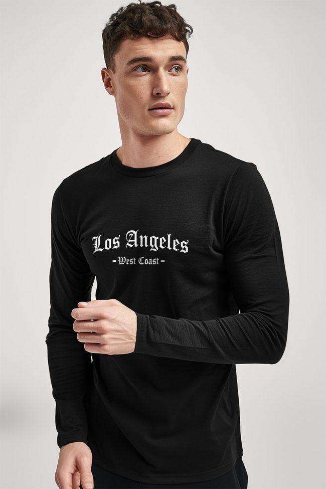 West Coast Los Angeles, Long Sleeve Μπλούζα σε Μαύρο Χρώμα