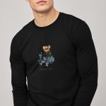 Vintage Style Teddy, Long Sleeve Μπλούζα σε Μαύρο Χρώμα