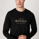 Monaco, Long Sleeve Μπλούζα σε Μαύρο Χρώμα