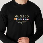 Monte Carlo, Long Sleeve Μπλούζα σε Μαύρο Χρώμα