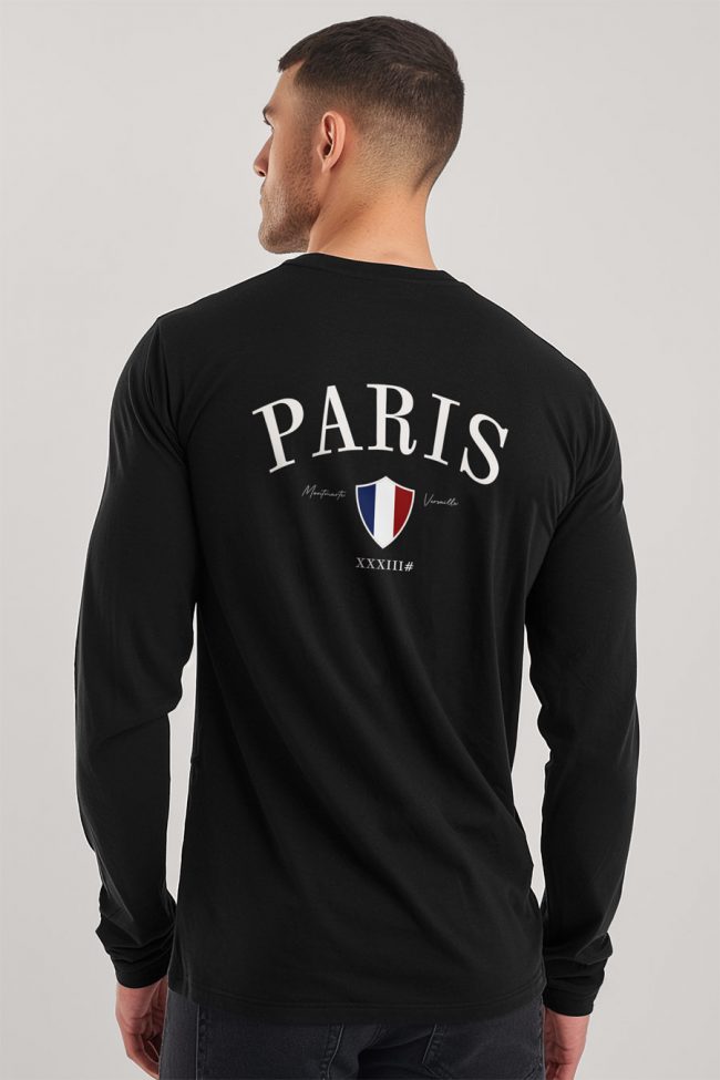 Paris Xxxiii Bold, Long Sleeve Μπλούζα σε Μαύρο Χρώμα