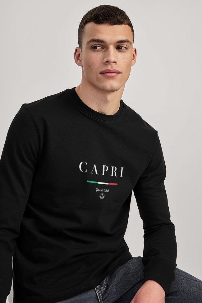 Capri Yacht Club, Long Sleeve Μπλούζα σε Μαύρο Χρώμα