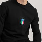 Calcio, Long Sleeve Μπλούζα σε Μαύρο Χρώμα