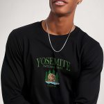 Yosemite Park, Long Sleeve Μπλούζα σε Μαύρο Χρώμα