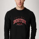 Boston Original, Long Sleeve Μπλούζα σε Μαύρο Χρώμα