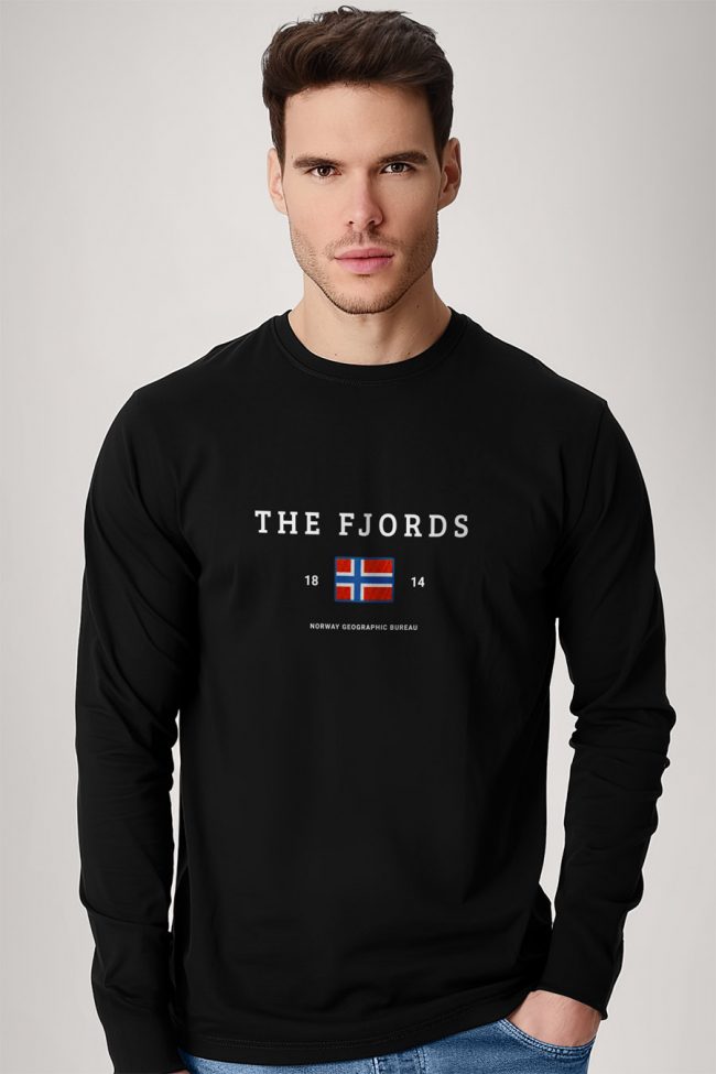 The Fjords, Long Sleeve Μπλούζα σε Μαύρο Χρώμα
